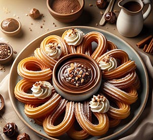 Taza de chocolate con churros